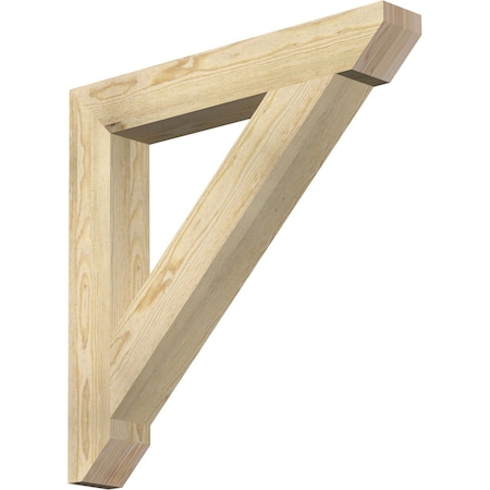 Ekena Millwork Traditional Slat Rough Sawn Bracket, Douglas Fir, 4"W x 28"D x 28"H BKT04X28X28TRA06RDF